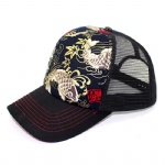 Retro 5 panels curved peak trucker cap