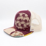 Retro Eastern Style 5 Panels Flat Peak Trucker Cap