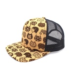 Retro Eastern Style 5 Panels Flat Peak Trucker Cap