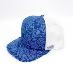 Retro Eastern Style 5 Panels Flat Peak Trucker Cap