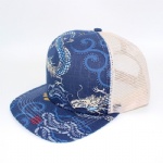 Retro Eastern Style 5 Panels Flat Peak Trucker Cap