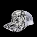 Retro Eastern Style 5 Panels Flat Peak Trucker Cap