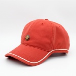 6 Panels Washed Cotton Twill Baseball Cap