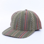 6 Panels Jacquard Flat Peak Snapback Cap