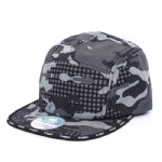 Retro 5 Panels Flat Peak Cap