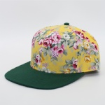 6 Panels Sublimation Printing Flat Peak Snapback Cap