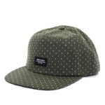 5 Panels Yarn Dye Cotton Flat Peak Snapback Cap