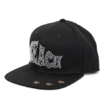 6 Panels Rhinestone Flat Peak Baseball Cap