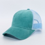 5 Panels Corduroy Mesh Back Trucker Baseball Cap