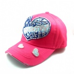 5-panel Fashion Cap with Rhinestone